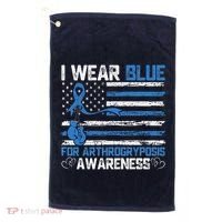 I Wear Blue For Arthrogryposis Awareness Month Golf Towel thumb 0