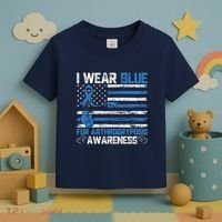 I Wear Blue For Arthrogryposis Awareness Month Toddler T-Shirt thumb 3