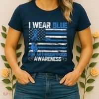I Wear Blue For Arthrogryposis Awareness Month Women's T-Shirt thumb 2