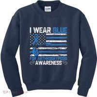 I Wear Blue For Arthrogryposis Awareness Month Kids Sweatshirt thumb 0