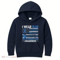 I Wear Blue For Arthrogryposis Awareness Month Kids Hoodie thumb 0