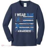 I Wear Blue For Arthrogryposis Awareness Month Kids Long Sleeve Shirt thumb 0