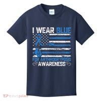 I Wear Blue For Arthrogryposis Awareness Month Kids T-Shirt thumb 0
