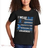 I Wear Blue For Arthrogryposis Awareness Month Kids T-Shirt thumb 2
