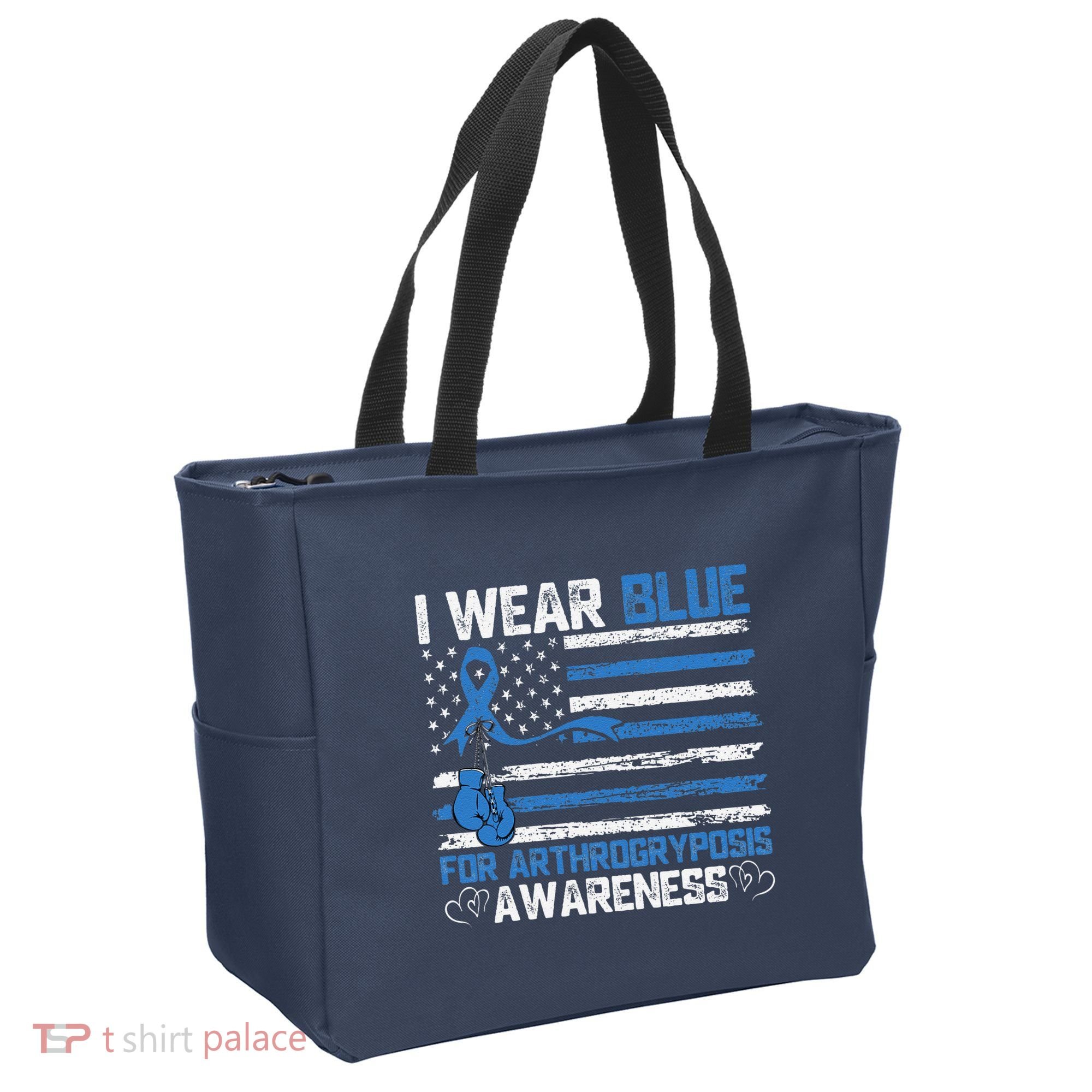 I Wear Blue For Arthrogryposis Awareness Month Tote Bag