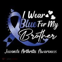I Wear Blue For My Brother Juvenile Arthritis Awareness Great Gift Coffee Mug thumb 5