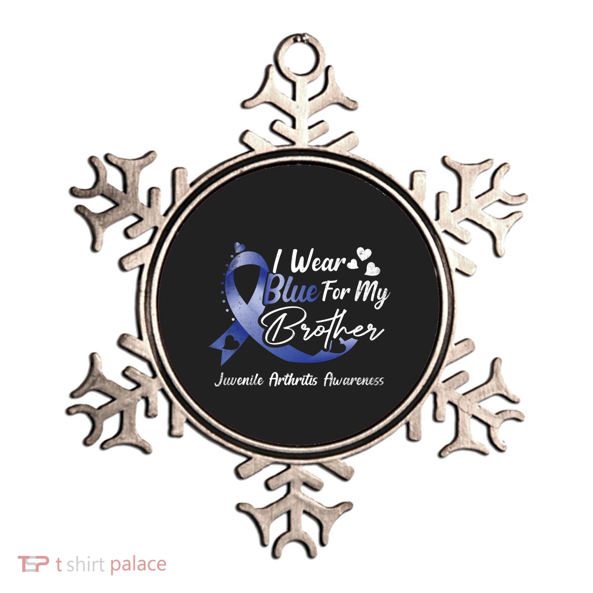 I Wear Blue For My Brother Juvenile Arthritis Awareness Great Gift Ornament