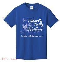 I Wear Blue For My Brother Juvenile Arthritis Awareness Great Gift Kids T-Shirt thumb 0