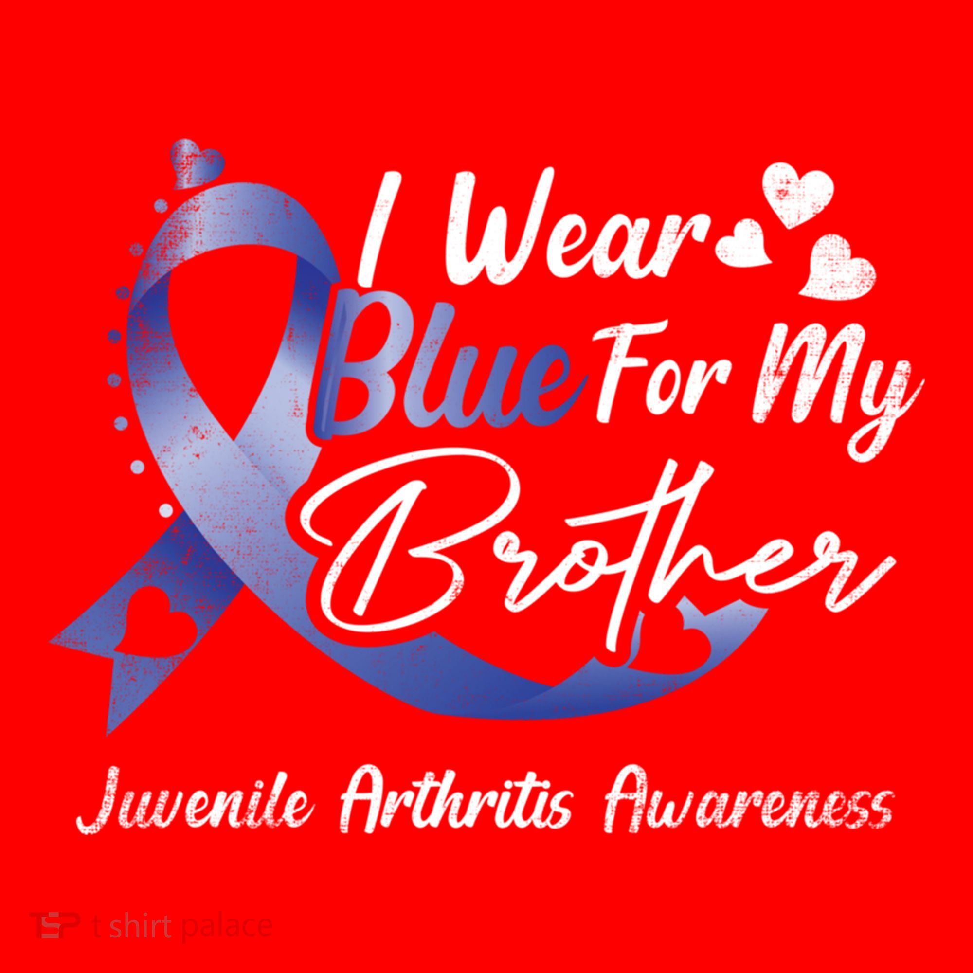I Wear Blue For My Brother Juvenile Arthritis Awareness Great Gift Santa Hat