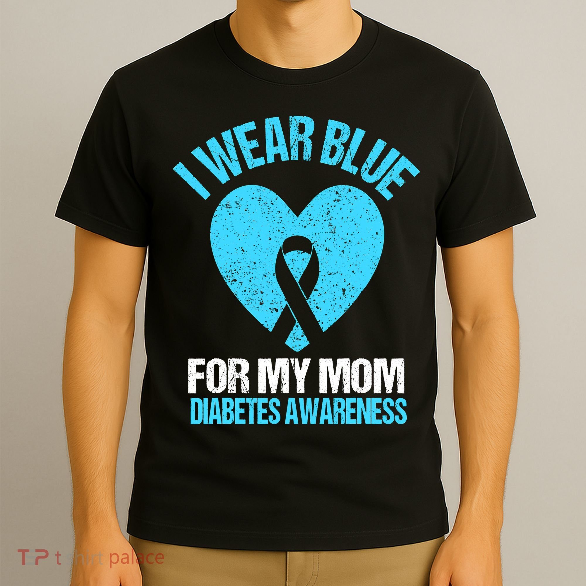 I Wear Blue For My Mom Diabetes Awareness Toddler T-Shirt