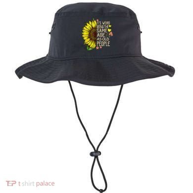 Its Weird Being The Same Age As Old People Sunflower Bucket Hat