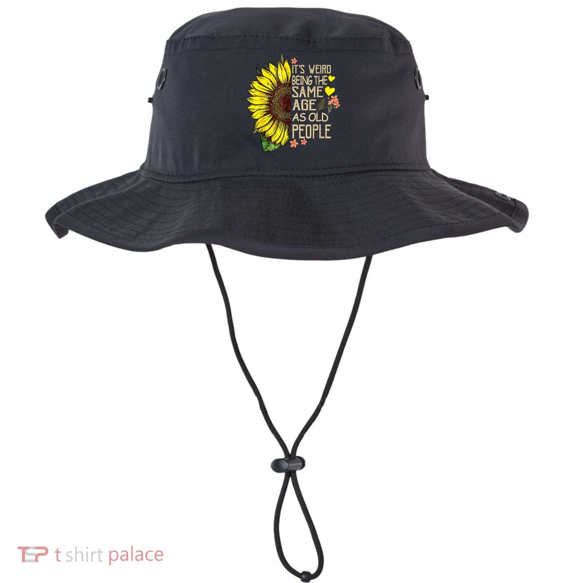 Its Weird Being The Same Age As Old People Sunflower Bucket Hat