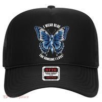 I Wear Blue For Juvenile Arthritis Awareness Butterfly Ribbo Gift Hat thumb 0