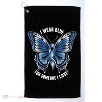 I Wear Blue For Juvenile Arthritis Awareness Butterfly Ribbo Gift Golf Towel thumb 0