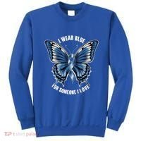 I Wear Blue For Juvenile Arthritis Awareness Butterfly Ribbo Gift Sweatshirt thumb 0