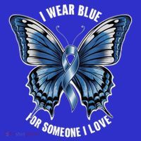 I Wear Blue For Juvenile Arthritis Awareness Butterfly Ribbo Gift Mousepad thumb 1