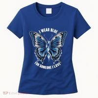I Wear Blue For Juvenile Arthritis Awareness Butterfly Ribbo Gift Women's T-Shirt thumb 0