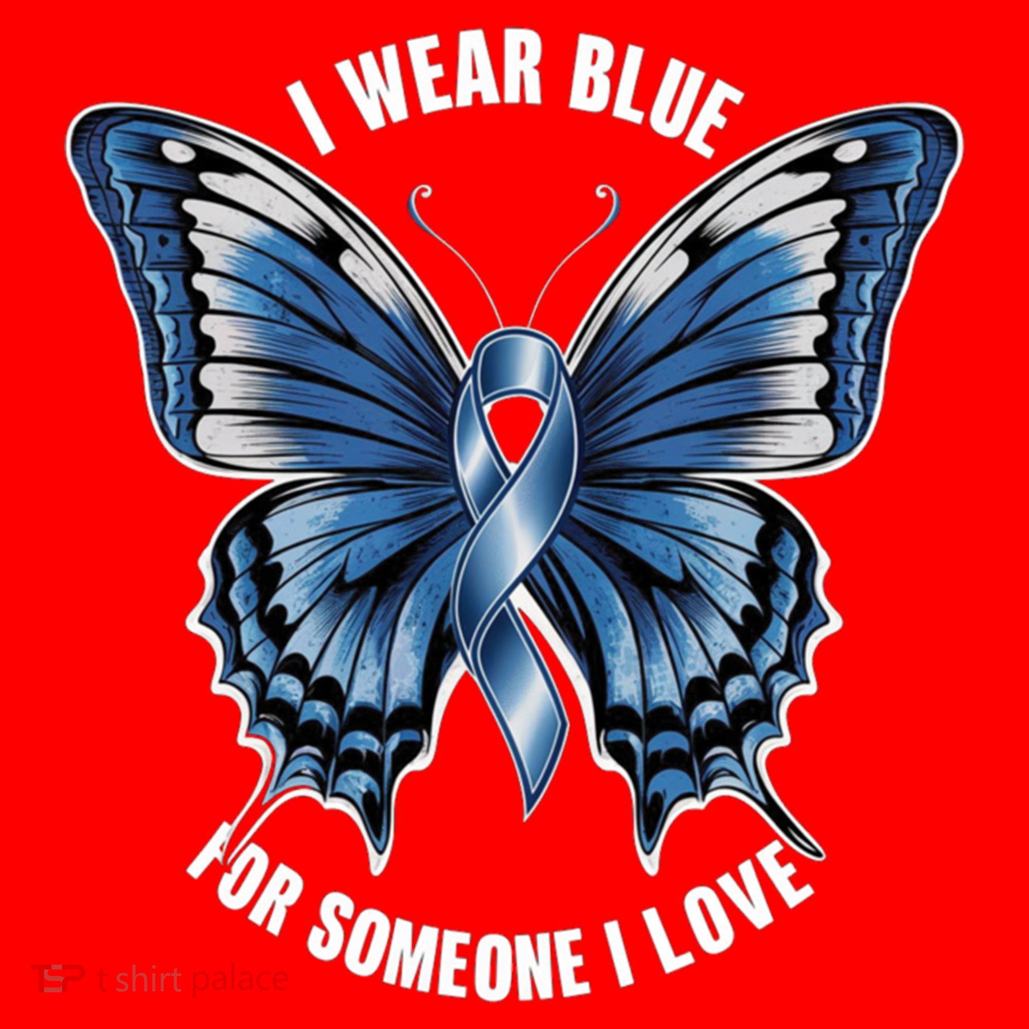 I Wear Blue For Juvenile Arthritis Awareness Butterfly Ribbo Gift Santa Hat