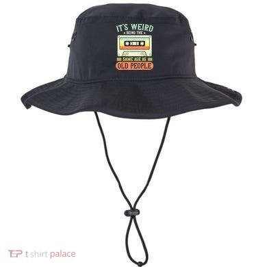 It's Weird Being The Same Age As Old People Retro Vintage Bucket Hat