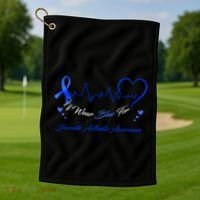 I Wear Blue For Juvenile Arthritis Awareness Cute Gift Golf Towel thumb 1