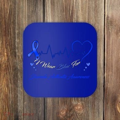 I Wear Blue For Juvenile Arthritis Awareness Cute Gift Coaster