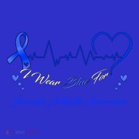 I Wear Blue For Juvenile Arthritis Awareness Cute Gift Coaster thumb 2