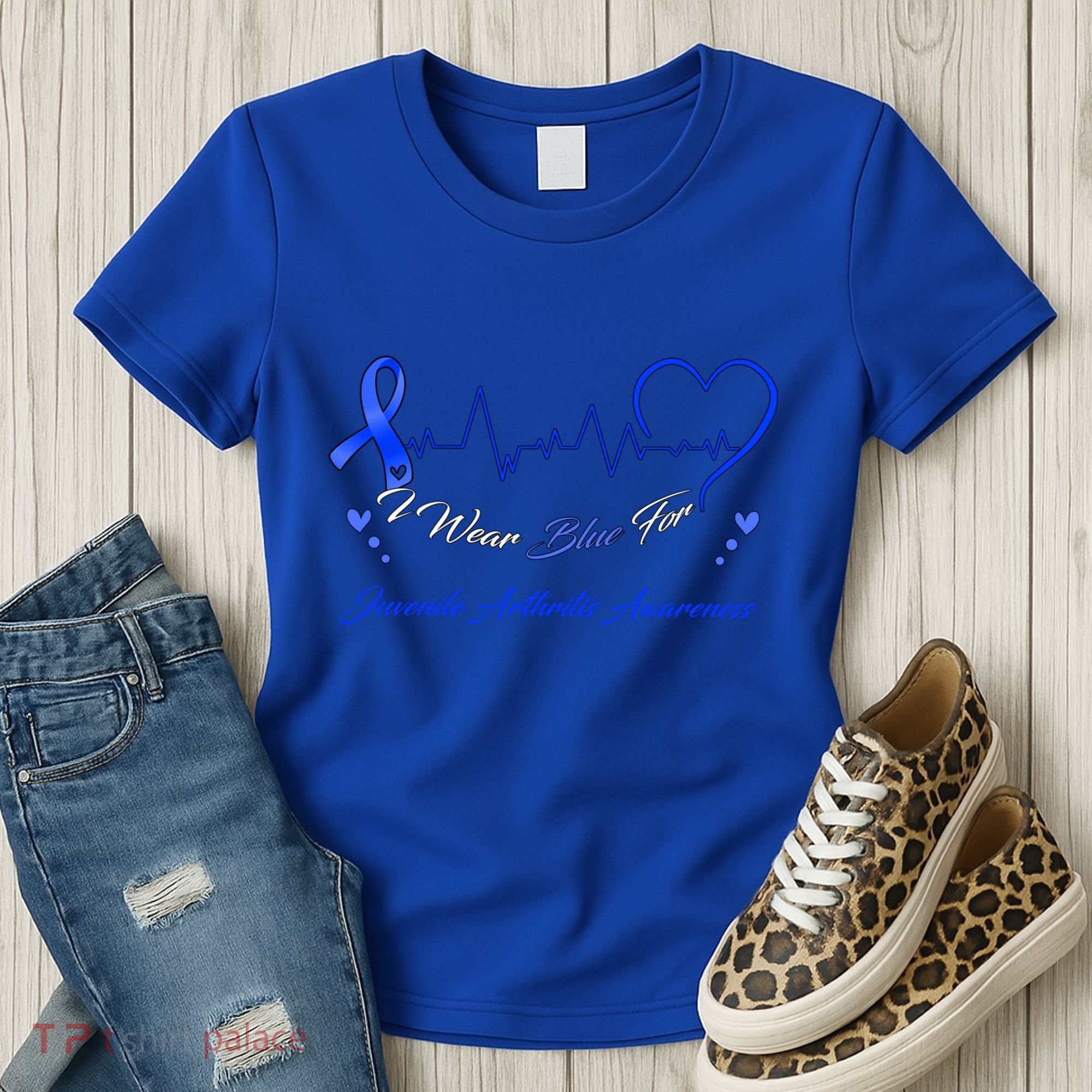 I Wear Blue For Juvenile Arthritis Awareness Cute Gift Women's T-Shirt