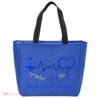 I Wear Blue For Juvenile Arthritis Awareness Cute Gift Tote Bag thumb 0