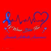 I Wear Blue For Juvenile Arthritis Awareness Cute Gift Santa Hat thumb 1