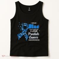 I Wear Blue For Someone I Love Prostate Cancer Awareness Tank Top thumb 2