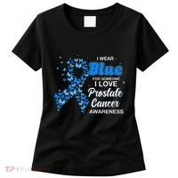 I Wear Blue For Someone I Love Prostate Cancer Awareness Women's T-Shirt thumb 0