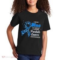 I Wear Blue For Someone I Love Prostate Cancer Awareness Kids T-Shirt thumb 2