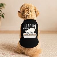 I Will Be In My Office Funny Cat Meme Litter Box Doggie Tank thumb 2