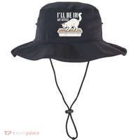 I Will Be In My Office Funny Cat Meme Litter Box Bucket Hat thumb 0