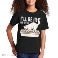 I Will Be In My Office Funny Cat Meme Litter Box Kids T-Shirt thumb 2