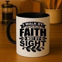 I Walk By Faith T Coffee Mug thumb 4