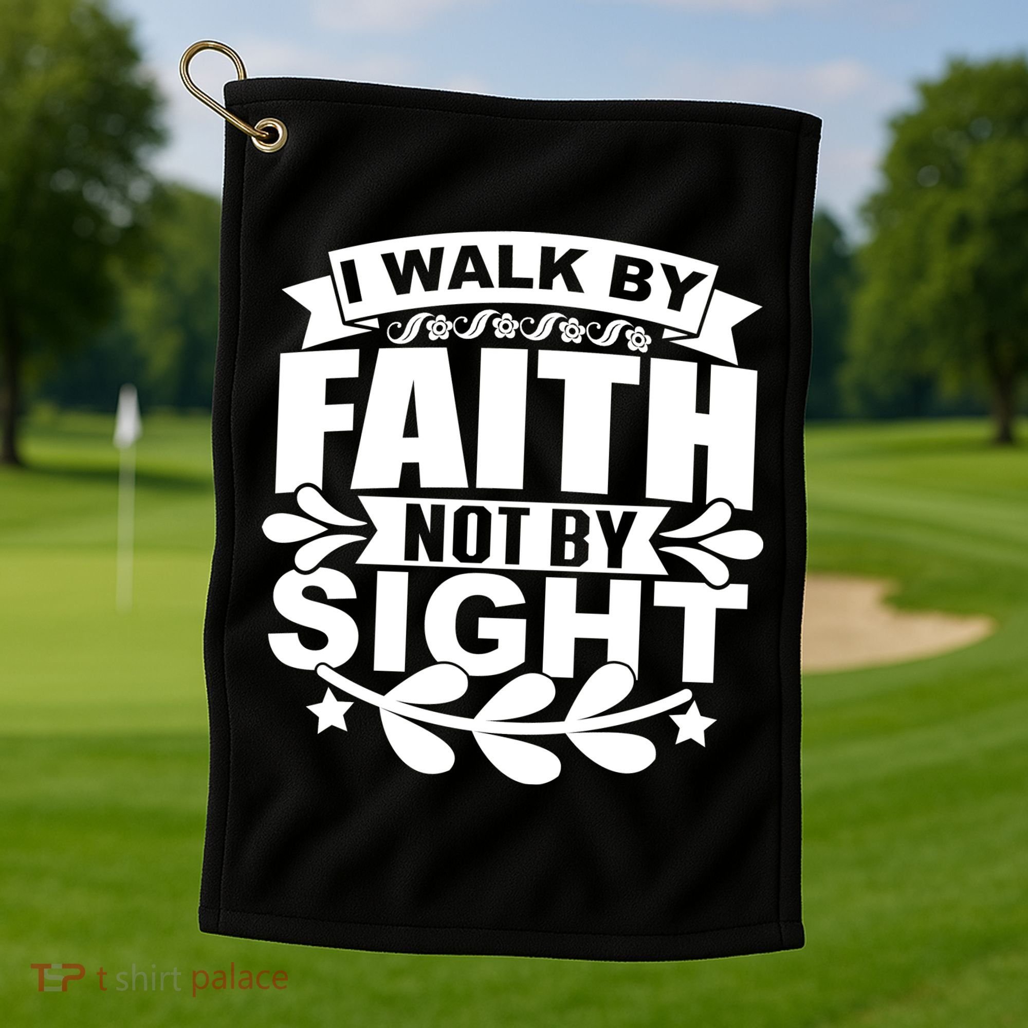 I Walk By Faith T Golf Towel