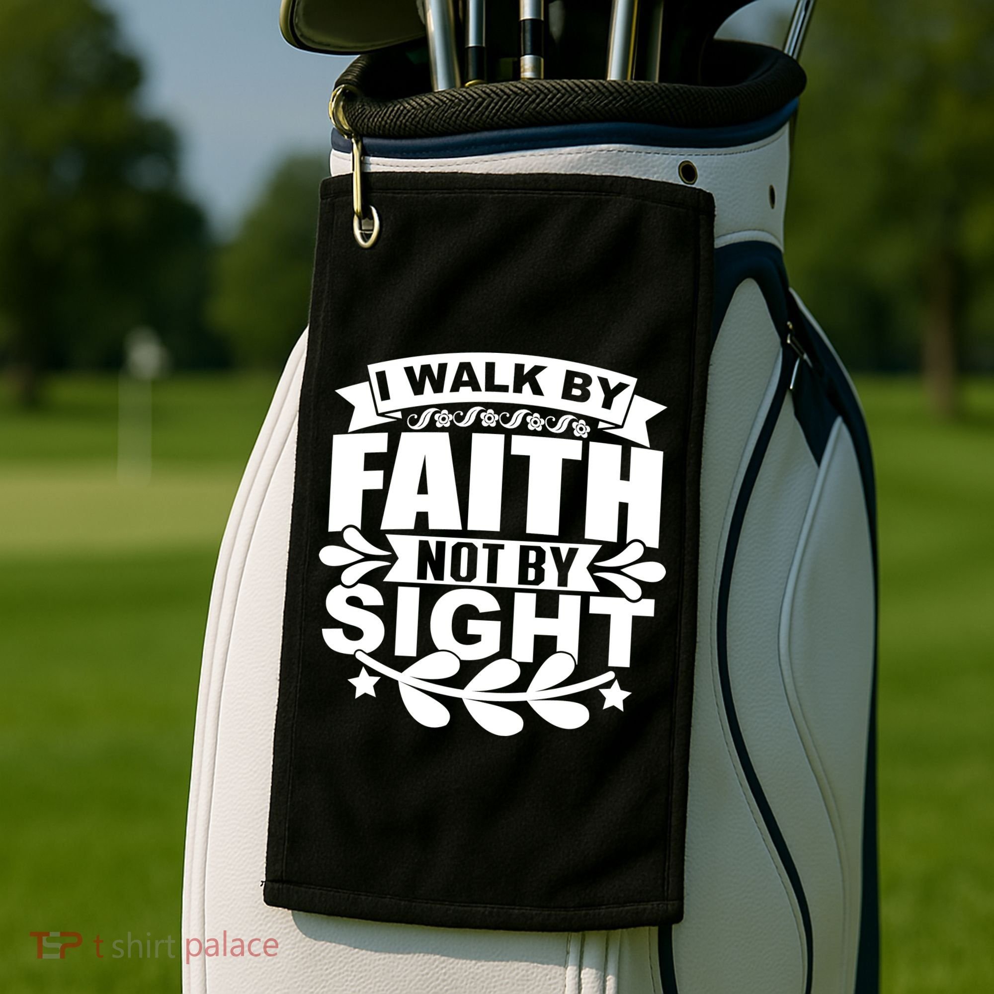 I Walk By Faith T Golf Towel