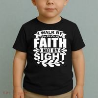 I Walk By Faith T Toddler T-Shirt thumb 2