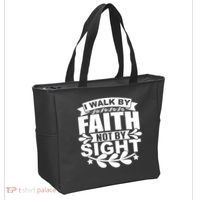 I Walk By Faith T Tote Bag thumb 2