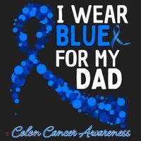 I Wear Blue For My Dad Colon Cancer Awareness Cool Gift Beanie thumb 2