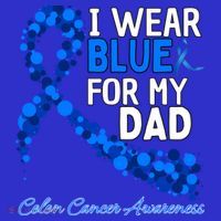 I Wear Blue For My Dad Colon Cancer Awareness Cool Gift T-Shirt thumb 7