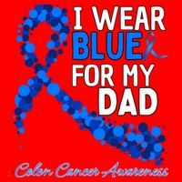 I Wear Blue For My Dad Colon Cancer Awareness Cool Gift Santa Hat thumb 1