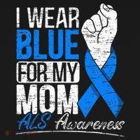 I Wear Blue For My Dad ALS Awareness Supporter Warrior Sweatshirt thumb 3