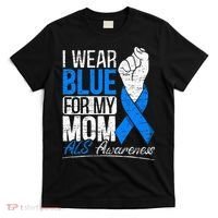 I Wear Blue For My Dad ALS Awareness Supporter Warrior T-Shirt thumb 0