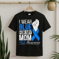 I Wear Blue For My Dad ALS Awareness Supporter Warrior T-Shirt thumb 2
