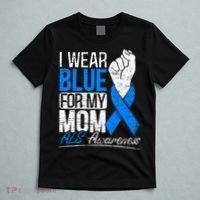 I Wear Blue For My Dad ALS Awareness Supporter Warrior T-Shirt thumb 5