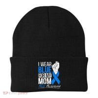 I Wear Blue For My Dad ALS Awareness Supporter Warrior Beanie thumb 0