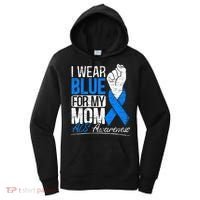 I Wear Blue For My Dad ALS Awareness Supporter Warrior Women's Hoodie thumb 0