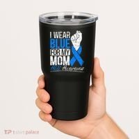 I Wear Blue For My Dad ALS Awareness Supporter Warrior Tumbler thumb 2